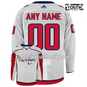 Washington Capitals Hockeydrakt Custom Hvit Adidas Authentic - Barn